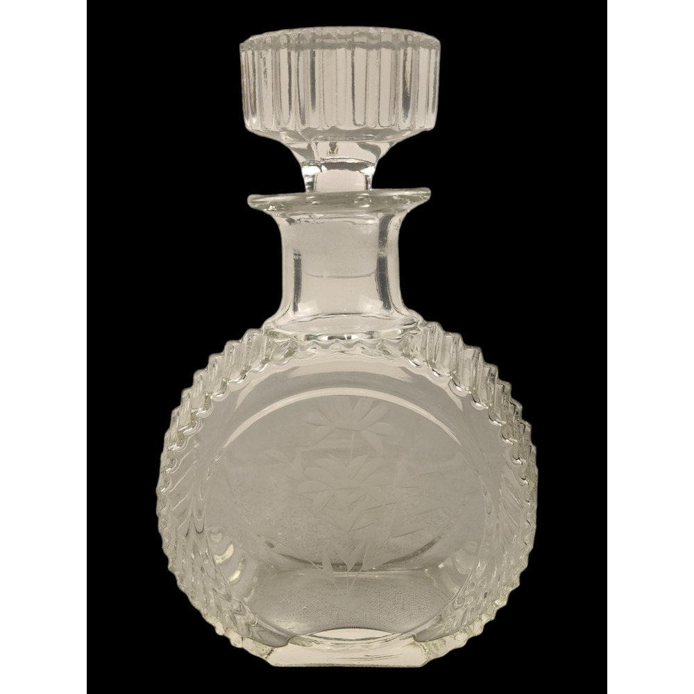 PADEN CITY GLADES SPRING ORCHARD CRYSTAL SCOTCH DECANTER VINTAGE